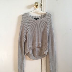 forever 21 grey gray knitted sweater